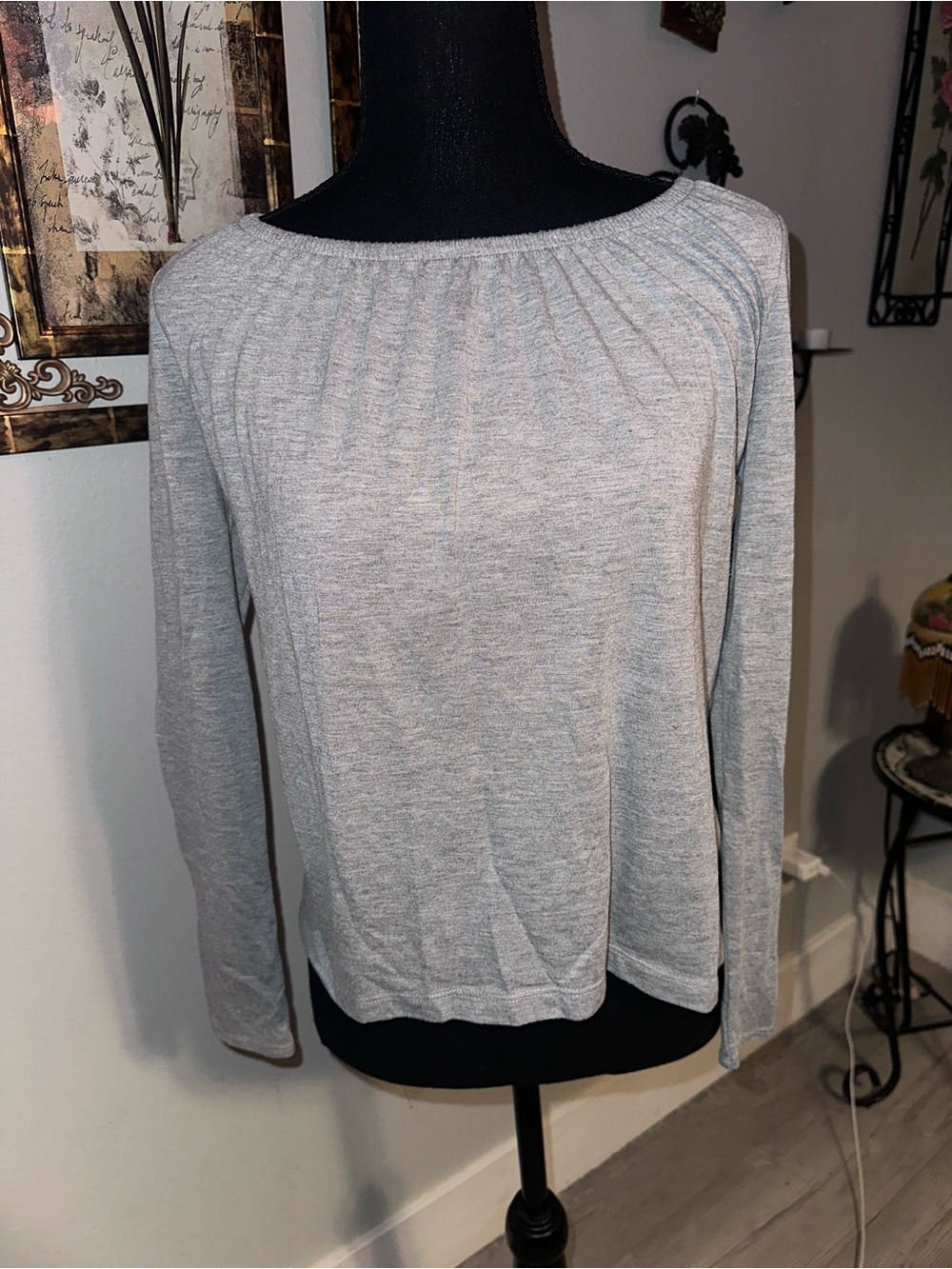 Vintage Y2K Epic Threads Gray Women's Hoodie Long Sleeve, Size S